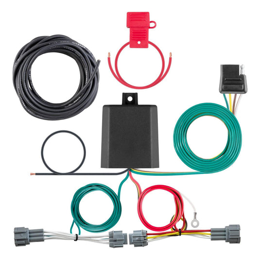 CURT 4-Flat Custom Wiring — 2018-2024 Nissan Kicks - CUR-56418 - Absolute Autoguard