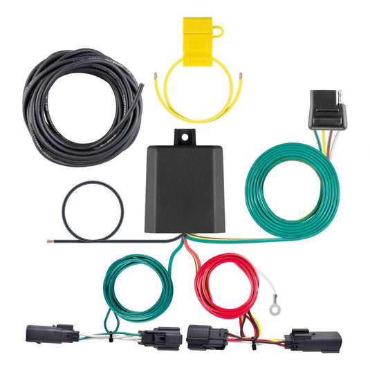 CURT 4-Flat Custom Wiring — 2019-2024 Ford Edge - CUR-56436 - Absolute Autoguard