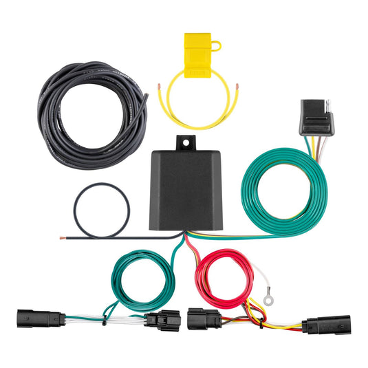 CURT 4-Flat Custom Wiring — 2019-2024 Ford Edge - CUR-56437 - Absolute Autoguard