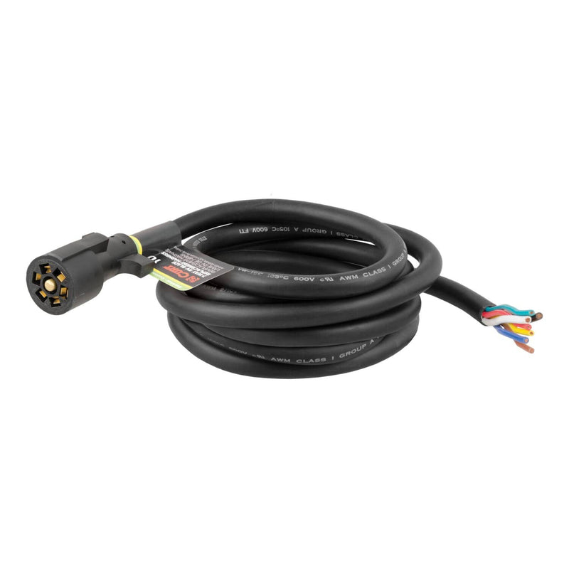 Load image into Gallery viewer, CURT Replacement 7-Way RV Blade with 10' Wires (Trailer Side)
