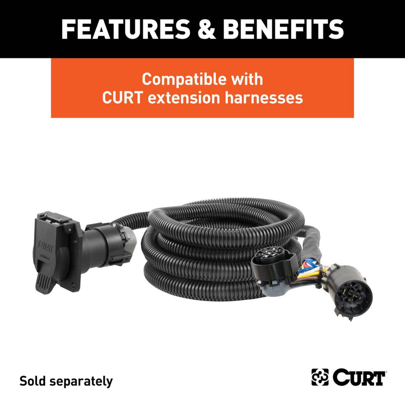 Load image into Gallery viewer, CURT Custom Wiring Harness Extension Isolator Kit for Aluminum Truck Beds
