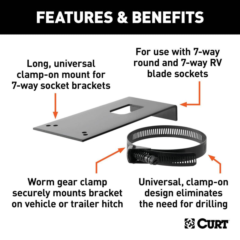 Load image into Gallery viewer, CURT Connector Bracket Mounts for 7-Way Brackets (12-Pack)
