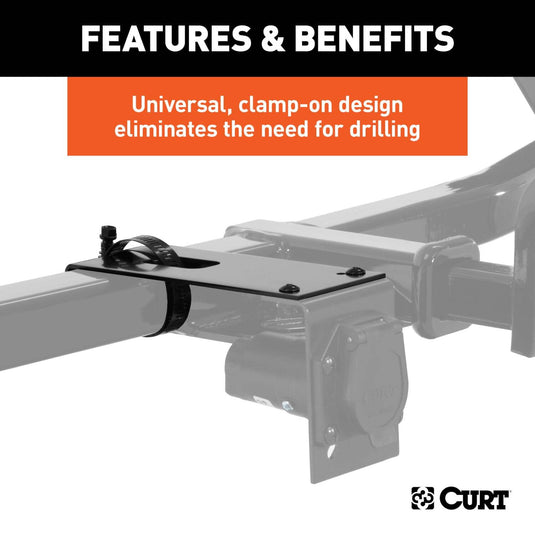 CURT Connector Bracket Mounts for 7-Way Brackets (12-Pack)