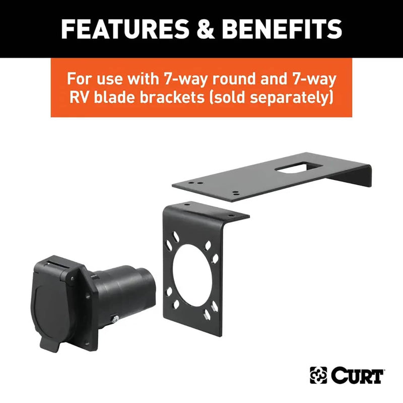Load image into Gallery viewer, CURT Connector Bracket Mount for 7-Way Bracket (Packaged)
