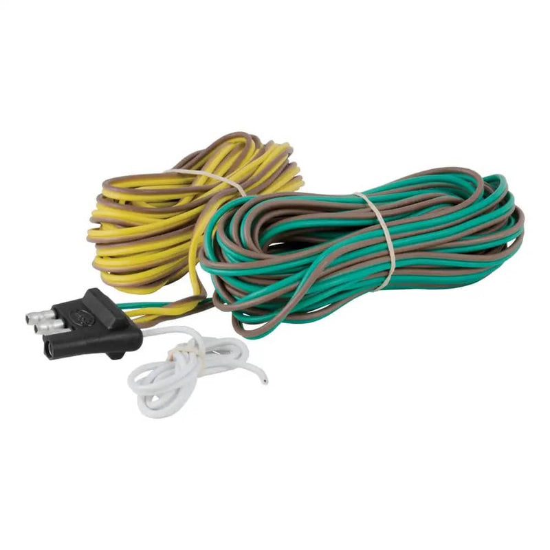 Load image into Gallery viewer, CURT 4-Way Flat Connector for Rewiring Trailer, Includes 20' Wires (Packaged)
