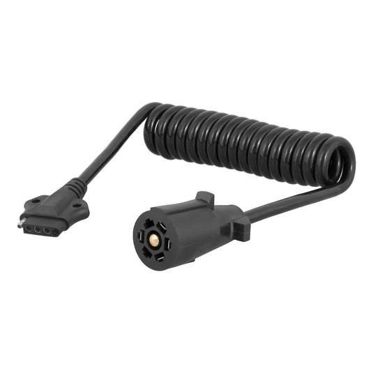 CURT 5' Electrical Adapter Harness (7-Way RV Blade Vehicle to 5-Way Flat Trailer)