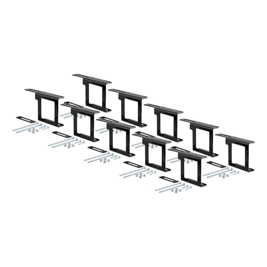 CURT Easy-Mount Wiring Brackets for 4 or 5-Way Flat (2" Receiver, 10-Pack)