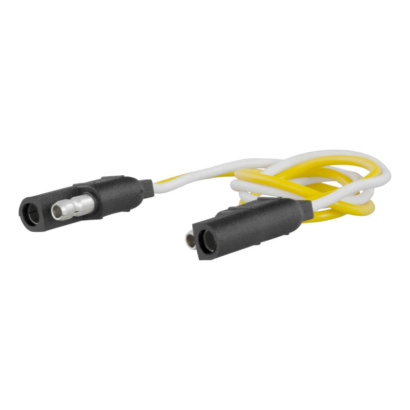 Load image into Gallery viewer, CURT 2-Way Flat Connector Plug &amp; Socket with 12" Wires

