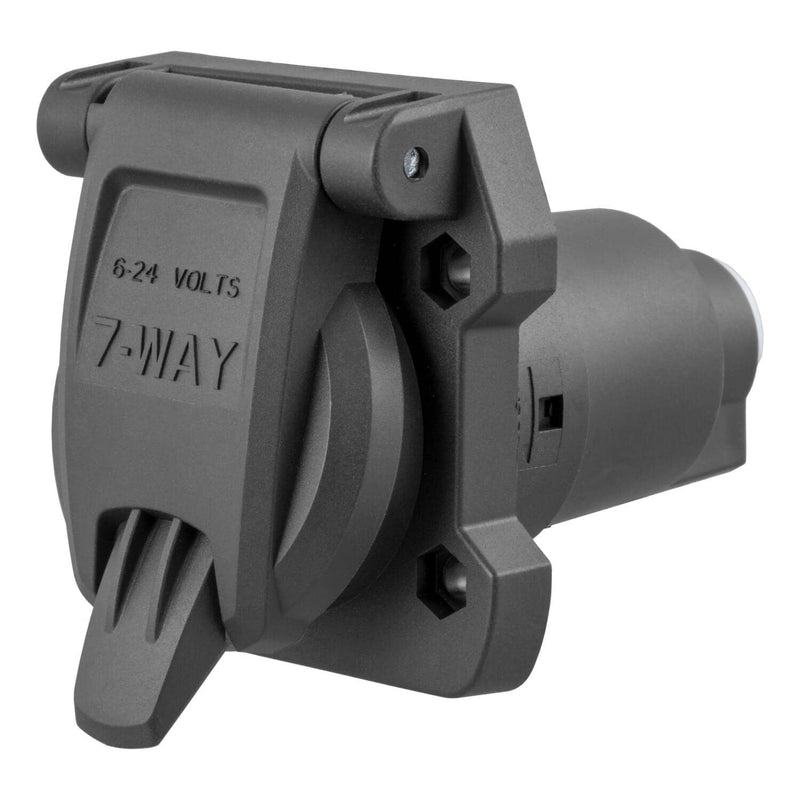Load image into Gallery viewer, CURT Heavy-Duty 7-Way RV Blade Connector Socket (Vehicle Side)
