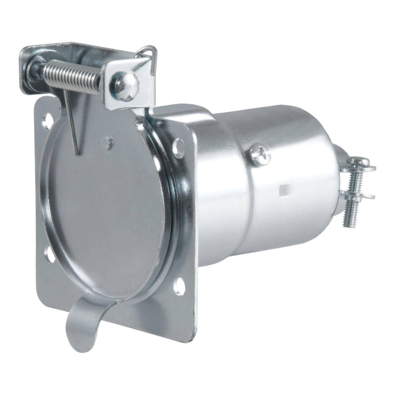 Load image into Gallery viewer, CURT 7-Way RV Blade Connector Socket (Vehicle Side, Diecast Metal)
