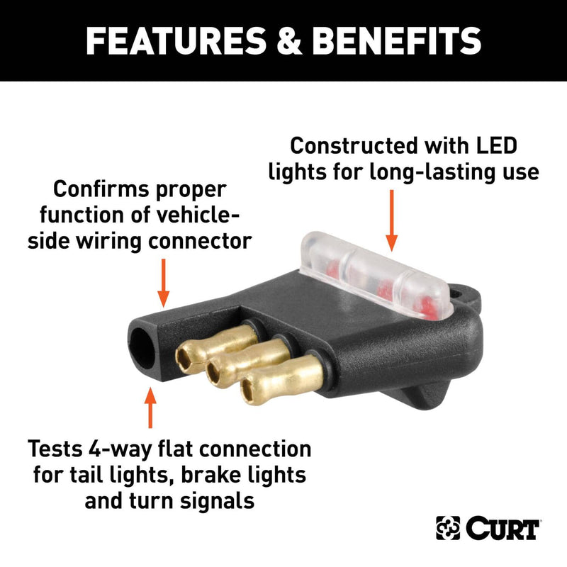 Load image into Gallery viewer, CURT 4-Way Flat Connector Tester
