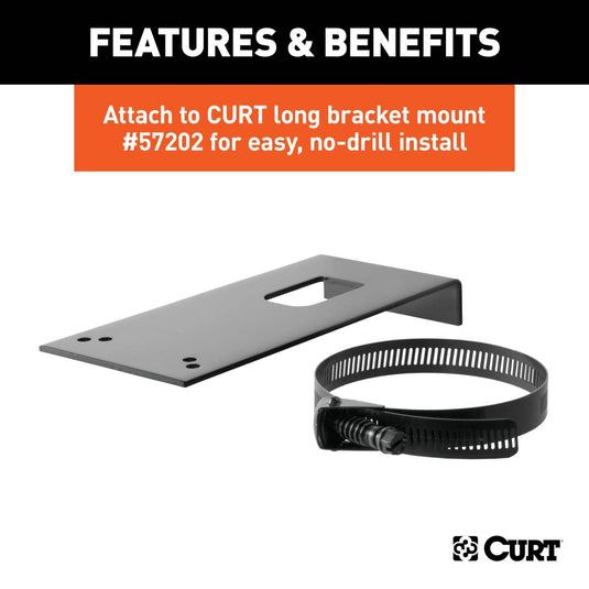 CURT Connector Mounting Bracket for 7-Way USCAR Socket