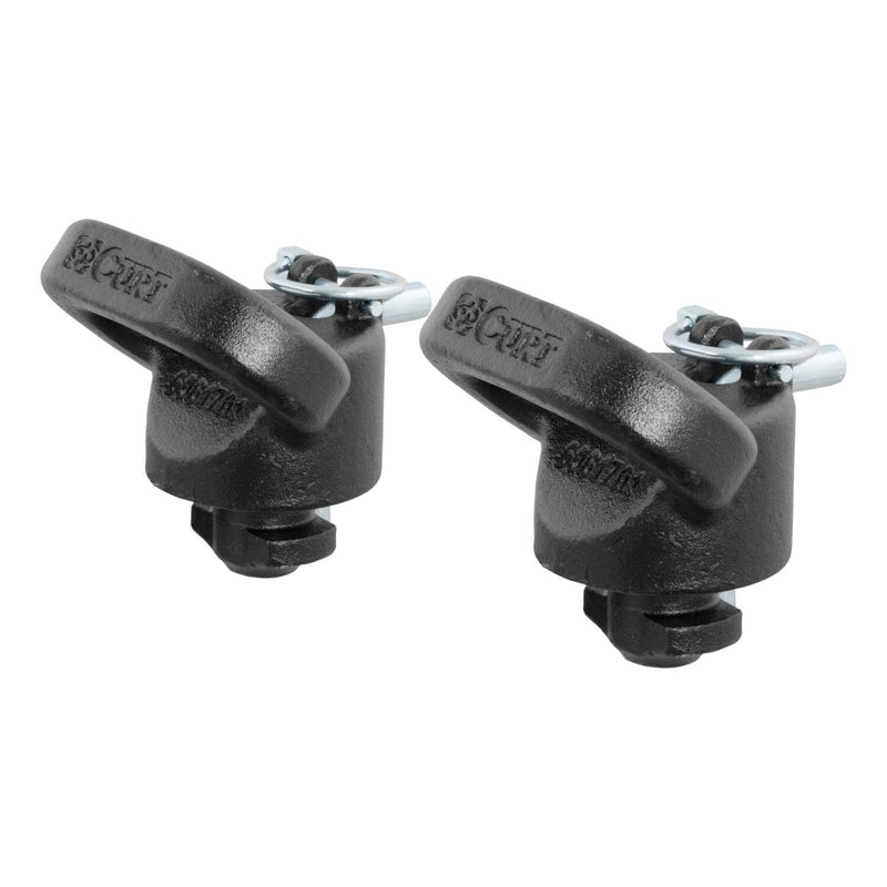 Load image into Gallery viewer, CURT OEM Puck System Gooseneck Safety Chain Anchors (30K), With 5th Wheel Prep Package - 2013-2027 Ram 2500/3500

