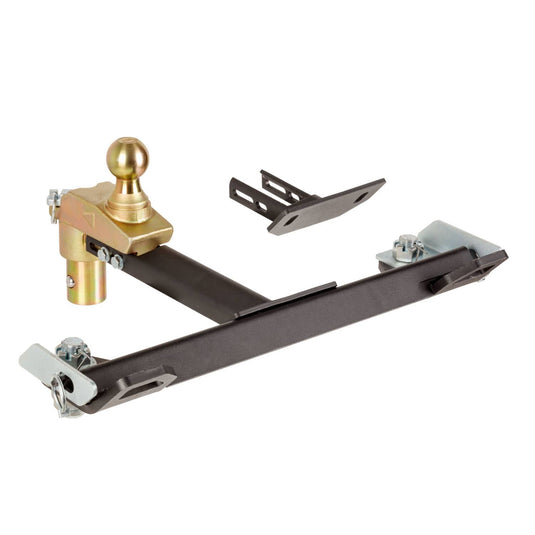 CURT Multi-Fit OEM Puck System Gooseneck Ball with 4" Offset (30K), Select Configurations - Select 2013-2027 Ford & Ram, 2020-2026 Chevrolet & GMC, 2016-2024 Nissan Models (see fitment table)