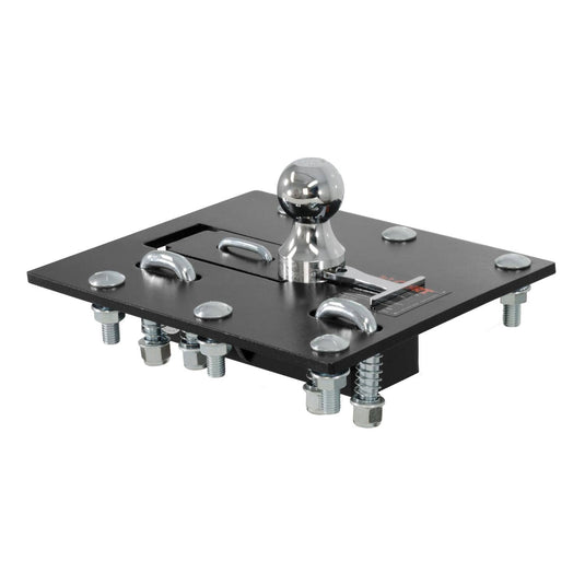 CURT Over-Bed Folding Ball Gooseneck Hitch (30K), Select Configurations - Select 1988-2019 Chevrolet & GMC, 1980-2015 Ford, 1994-2002 Dodge Models (see fitment table)
