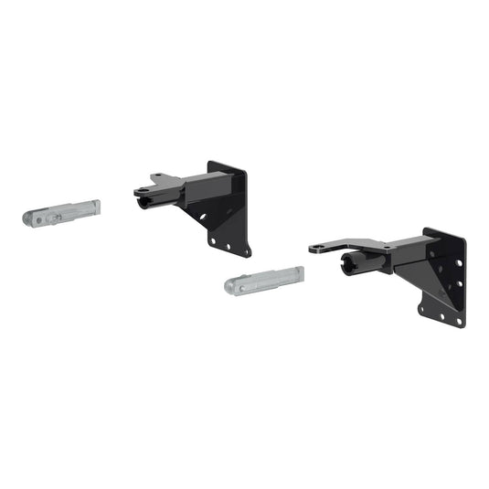 CURT Custom Tow Bar Base Plate, Steel Bumper with Tow Hooks - 2019-2023 Jeep Cherokee