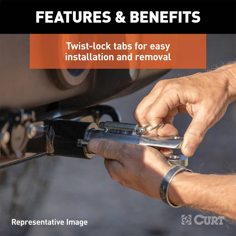 Load image into Gallery viewer, CURT Custom Tow Bar Base Plate, Z71 Excluding Adaptive Cruise (Suburban, Tahoe) - 2016-2018 Chevrolet Silverado 1500 &amp; GMC Sierra 1500, 2016-2020 Chevrolet Suburban/Tahoe, 2019 Chevrolet Silverado 1500 LD &amp; GMC Sierra 1500 Limited

