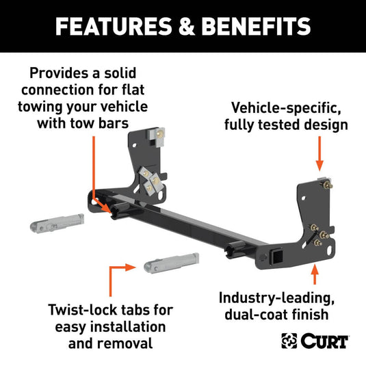 CURT Custom Tow Bar Base Plate - 2020-2026 Jeep Gladiator