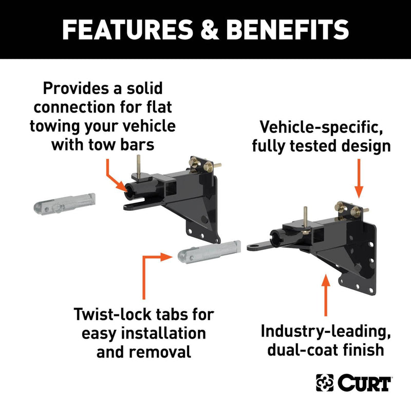Load image into Gallery viewer, CURT Custom Tow Bar Base Plate, Trailhawk Only - 2014-2018 Jeep Cherokee
