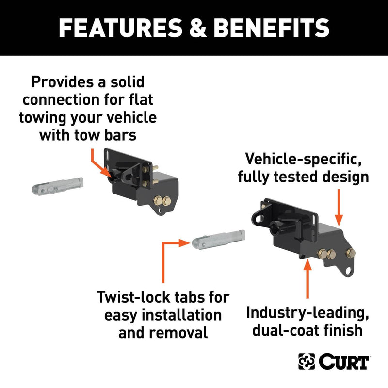 Load image into Gallery viewer, CURT Custom Tow Bar Base Plate - 2017-2019 Ford F-250 Super Duty/F-350 Super Duty
