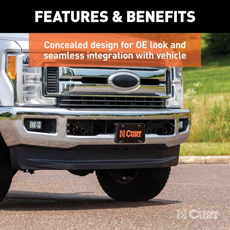 Load image into Gallery viewer, CURT Custom Tow Bar Base Plate - 2017-2019 Ford F-250 Super Duty/F-350 Super Duty
