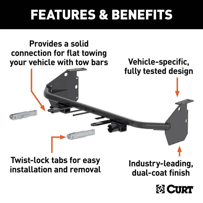 Load image into Gallery viewer, CURT Custom Tow Bar Base Plate, Excluding Lower Shutters - 2018-2024 Chevrolet Equinox
