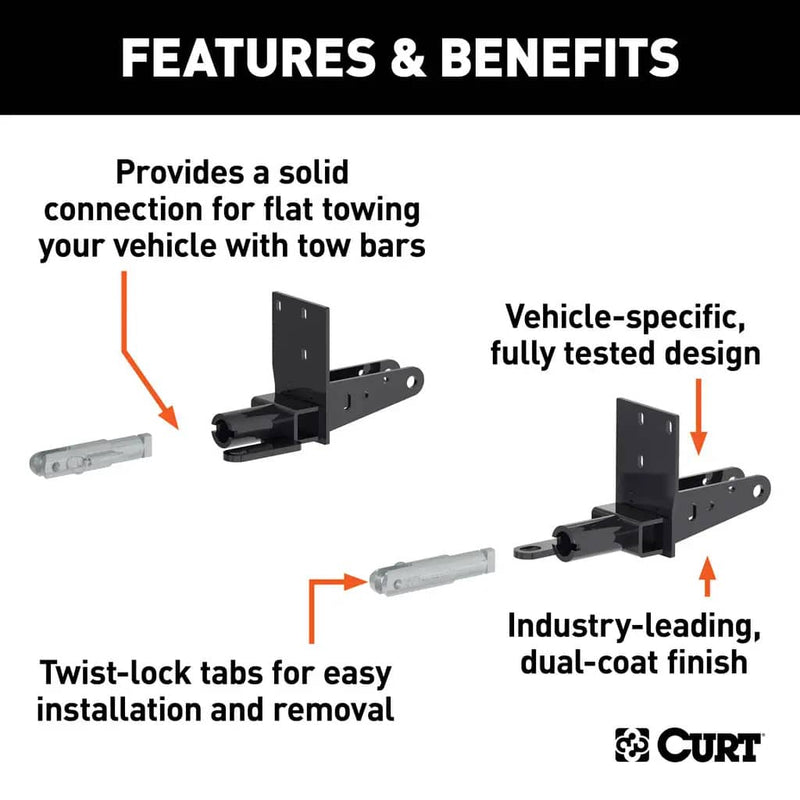 Load image into Gallery viewer, CURT Custom Tow Bar Base Plate, Excluding Bison (Colorado); Excluding Off-Road Bumper (Canyon) - 2023-2026 Chevrolet Colorado &amp; GMC Canyon
