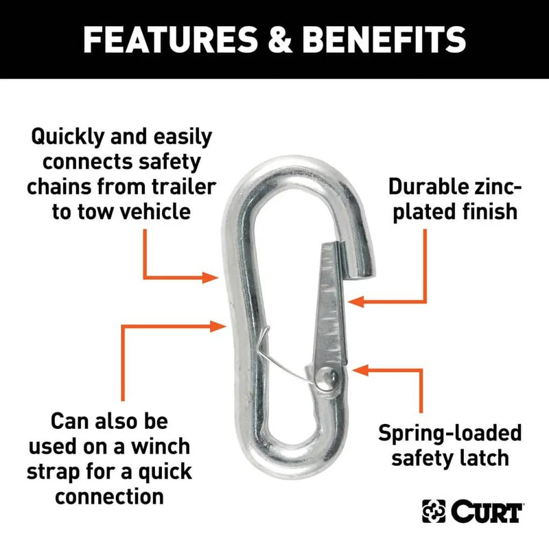 Load image into Gallery viewer, CURT 7/16" Snap Hook (5,000 lb)

