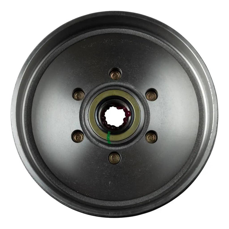 Load image into Gallery viewer, CURT 12" RV Brake Drum Hub for 6,000-lb Axle - 6 on 5.5", 1/2" Stud (Fully Assembled)
