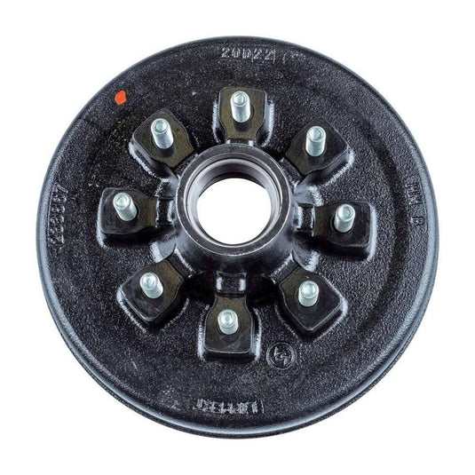 CURT 12" Brake Hub with Bearing Kit, 7,000-lb. Axles, 8 on 6-1/2" Bolt Pattern