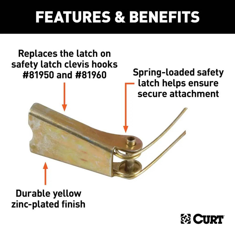 Load image into Gallery viewer, CURT Replacement Clevis Hook Safety Latch (Fits #81950)

