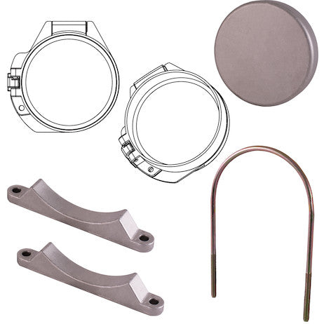 PVC Conduit Carrier Kit Replacement Parts - U-Bolt for 8 Inch Conduit