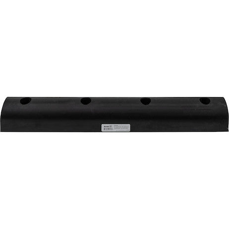 Load image into Gallery viewer, Extruded Rubber D-Shaped Bumper with 4 Holes - 3 x 2-7/8 x 24 Inch Long
