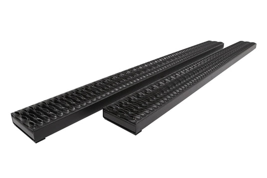Dee Zee 77" Black Cab Length Rough Step Running Boards, Extended Cab, Brackets Sold Separately - Extended Cab ; Brackets Sold Separately