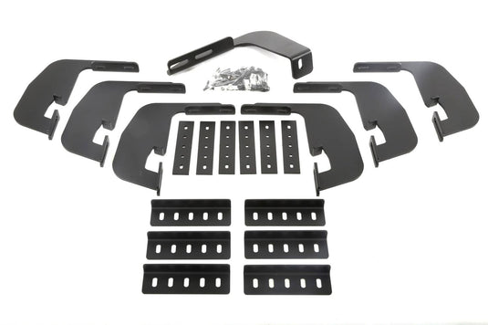 Dee Zee Black Cab Length Rough Step Running Boards Brackets - 2014-2018 Silverado/Sierra 1500, 2015-2019 HD