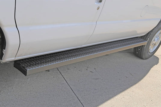 Dee Zee 90" Black Cab Length Rough Step Running Boards, Brackets Sold Separately - Crew Cab or 135-138" Van