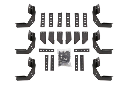 Dee Zee Black Cab Length Rough Step Running Boards Brackets - 2013-2018 Ram 1500, 2013-2023 2500/3500 2019-2023 Classic