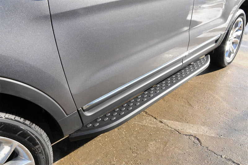 Load image into Gallery viewer, Dee Zee NXC 71.5" Black Cab Length Running Boards with Black Trim
