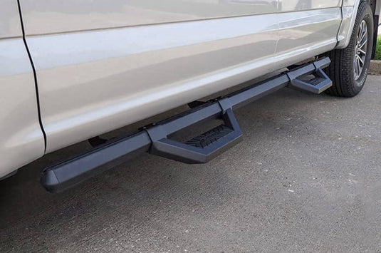 Dee Zee Hex Series Black Side Step Crew Cab, Brackets Sold Separately - 2005-2026 Chevrolet Colorado & Ford F-150 & GMC Canyon & more