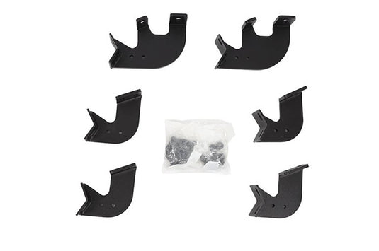 Dee Zee Hex Black Cab Length Nerf Steps Brackets - 2005-2023 Toyota Tacoma