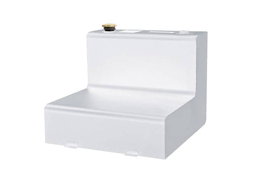Dee Zee White Steel L-Shaped Liquid Transfer Tank 45 Us Gal.