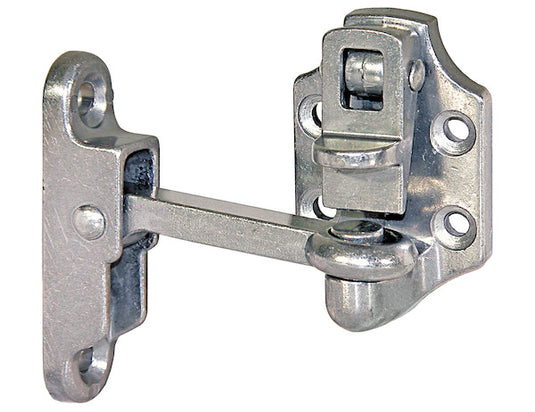 Heavy-Duty Aluminum Door Hold Back - 4 Inch Hook and Keeper