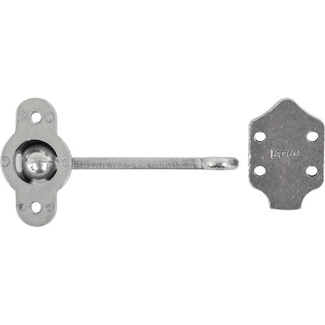 Load image into Gallery viewer, Heavy-Duty Aluminum Door Hold Back - 4 Inch Hook and 2-Position Keeper
