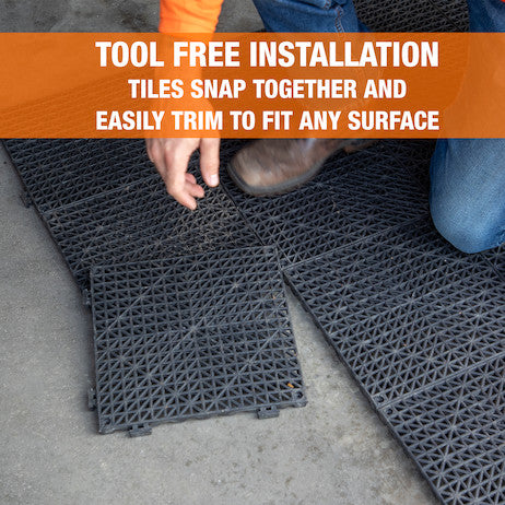 Load image into Gallery viewer, 2 x 12 Inch Male Edge For Dry-Mat Tile
