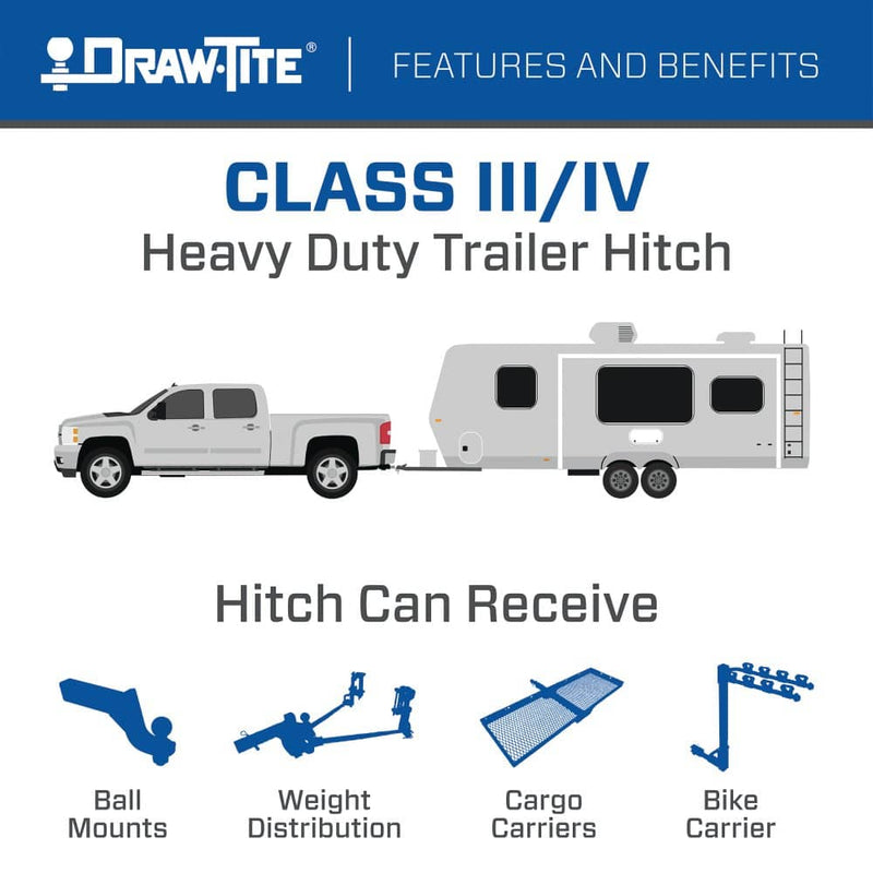 Load image into Gallery viewer, Draw-Tite Class 4 Hitch with 2-Inch Receiver — 2007-2025 Multi-Vehicle - DRA-75549 - Absolute Autoguard
