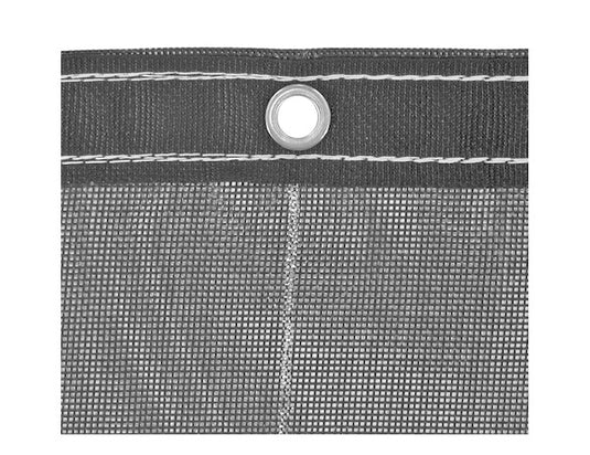 Heavy Duty Black Mesh Tarp 12 x 26 Foot For Roll-Off Container-Manual