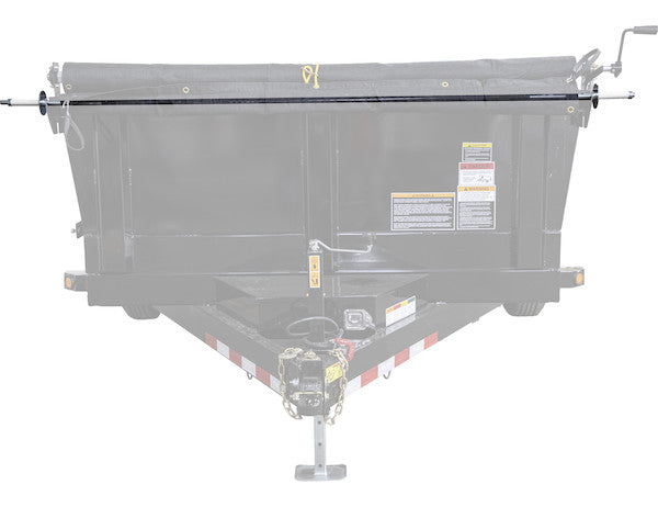 Load image into Gallery viewer, 96 Inch Black Powder Coated Rear Anti-Sail Tarp Tension Bow Kit
