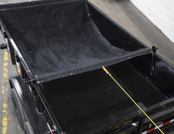Load image into Gallery viewer, 96 Inch Black Powder Coated Rear Anti-Sail Tarp Tension Bow Kit
