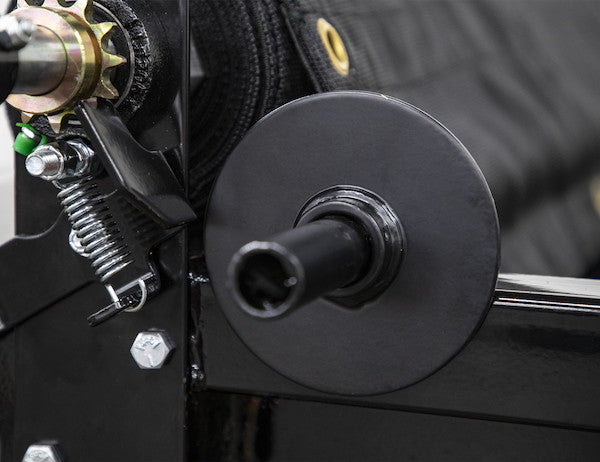 Load image into Gallery viewer, 102 Inch Black Powder Coated Rear Anti-Sail Tarp Tension Bow Kit with Rollers
