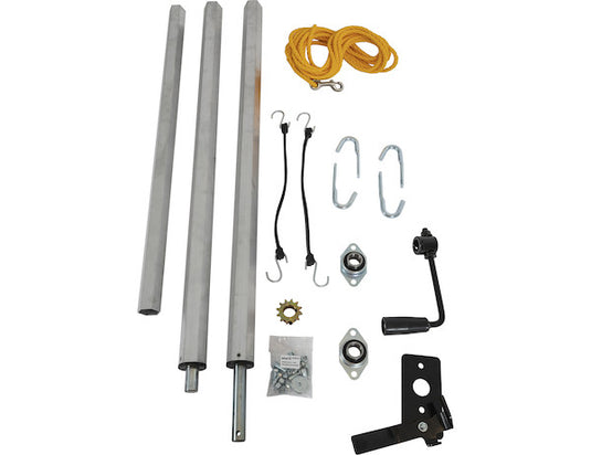 Dump Tarp Roll Kit Less Tarp For Pre-Drilled Rugby Dump Body
